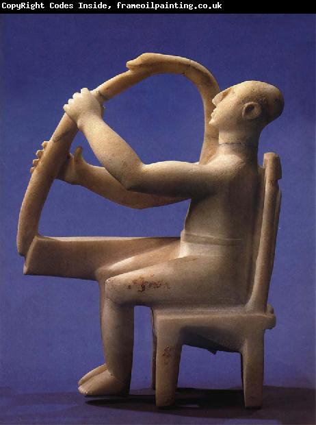 unknow artist Seated Harp Player