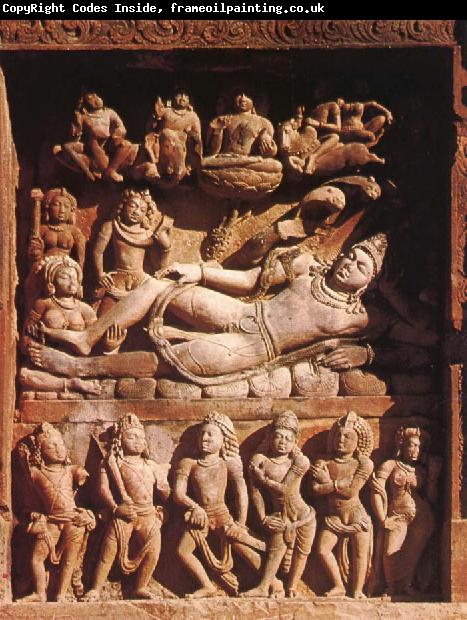 unknow artist Vishnu op Ananta,Vishnu-tempel,Deogarh