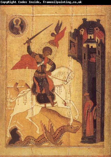 unknow artist The Miracle of Saint George Sltying the Dragon