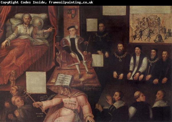 unknow artist Edward and the Pope,and anti-papal allegorical painting