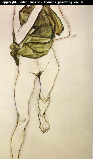 Egon Schiele Woman in Green Blouse