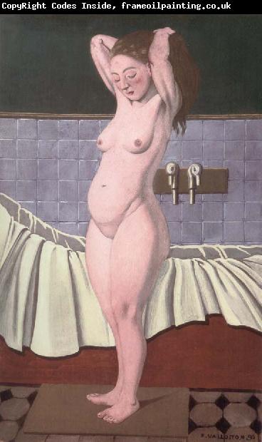 Felix Vallotton Woman combing her hair in the bathroom