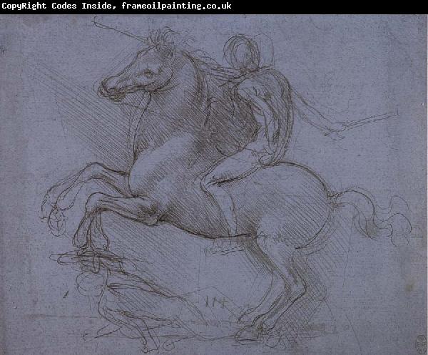 LEONARDO da Vinci Study fur the Sforza monument