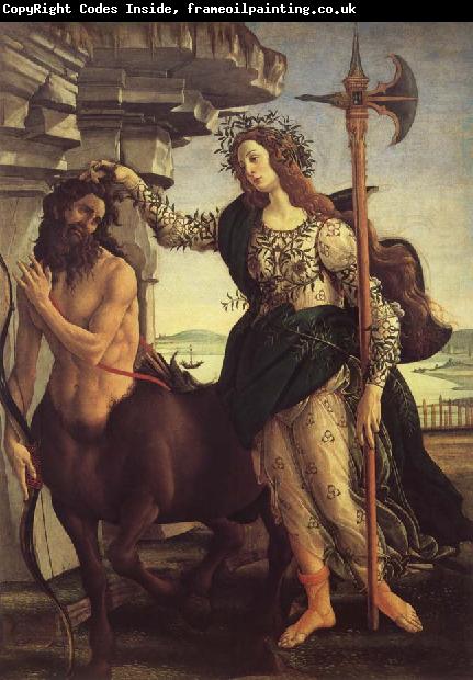 Sandro Botticelli Minerva and the Kentaur