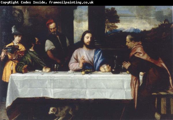 TIZIANO Vecellio The meal in Emmaus