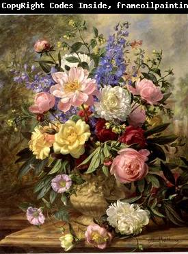 unknow artist Floral, beautiful classical still life of flowers.093