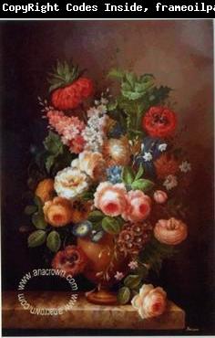 unknow artist Floral, beautiful classical still life of flowers.106