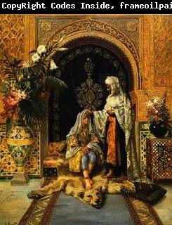 unknow artist Arab or Arabic people and life. Orientalism oil paintings  235