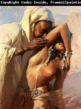 unknow artist Arab or Arabic people and life. Orientalism oil paintings  477