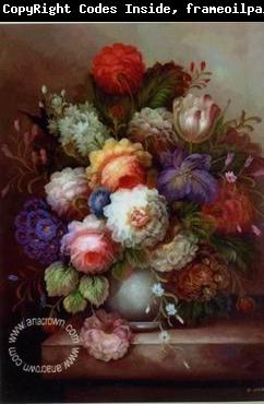 unknow artist Floral, beautiful classical still life of flowers.103