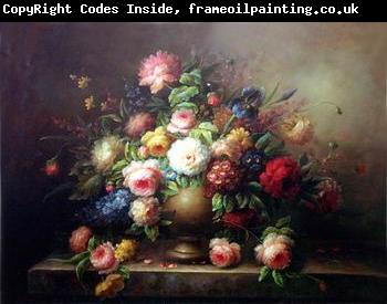 unknow artist Floral, beautiful classical still life of flowers.067