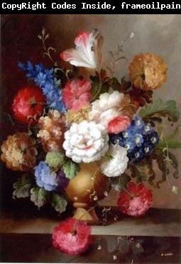 unknow artist Floral, beautiful classical still life of flowers.091