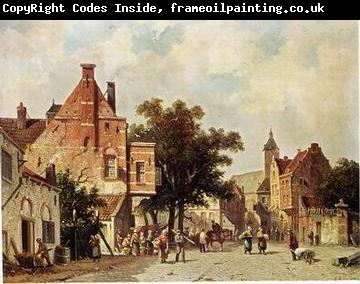 unknow artist European city landscape, street landsacpe, construction, frontstore, building and architecture. 117