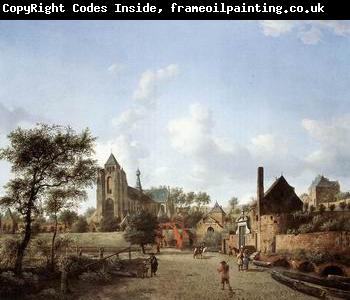 unknow artist European city landscape, street landsacpe, construction, frontstore, building and architecture. 158