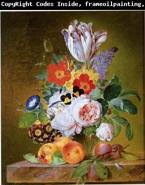 unknow artist Floral, beautiful classical still life of flowers.041