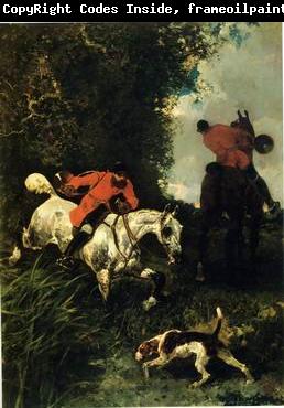 unknow artist Classical hunting fox, Equestrian and Beautiful Horses, 194.