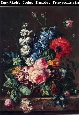 unknow artist Floral, beautiful classical still life of flowers 07