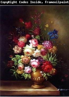 unknow artist Floral, beautiful classical still life of flowers.046