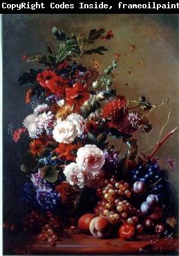 unknow artist Floral, beautiful classical still life of flowers.068