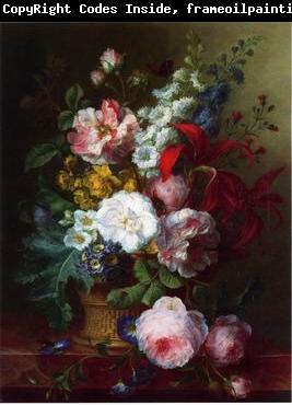 unknow artist Floral, beautiful classical still life of flowers.134