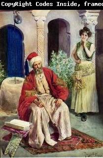 unknow artist Arab or Arabic people and life. Orientalism oil paintings 125