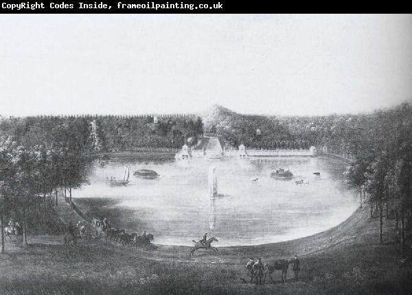 unknow artist View of the Lower lake at Studley Royal