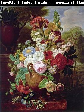 unknow artist Floral, beautiful classical still life of flowers.042