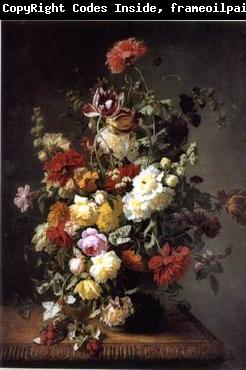 unknow artist Floral, beautiful classical still life of flowers.057