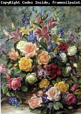 unknow artist Floral, beautiful classical still life of flowers.083