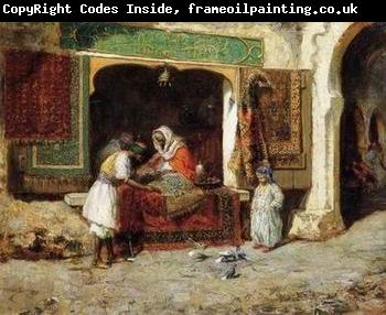 unknow artist Arab or Arabic people and life. Orientalism oil paintings  261