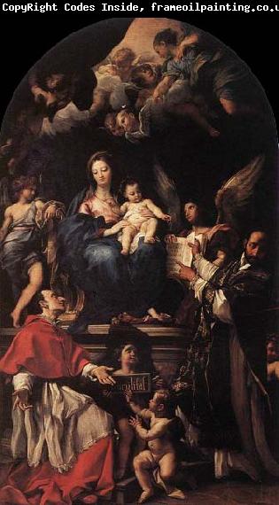 Carlo Maratti Madonna and Child Enthroned with Angels and Saints