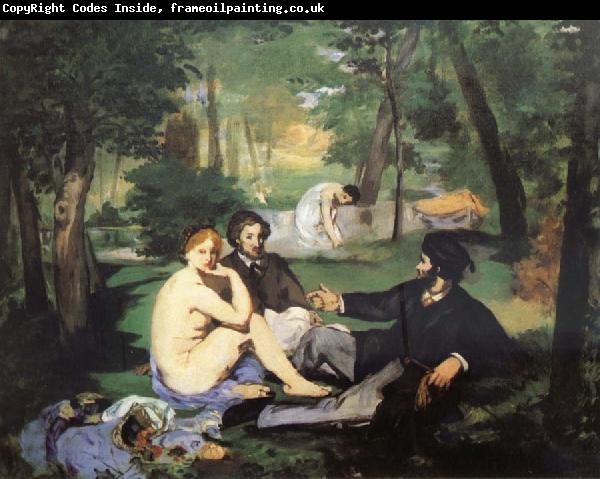 Edouard Manet Having lunch on the grassplot