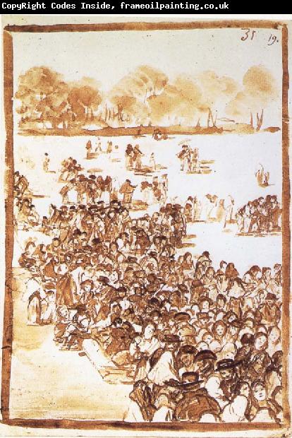 Francisco Goya Crowd in a Park