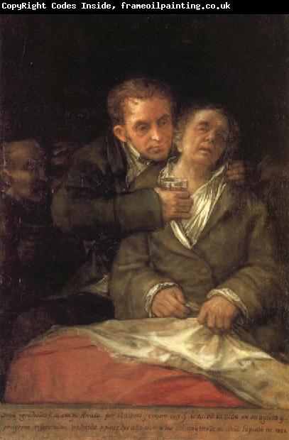 Francisco Goya Self-Portrait with Dr Arrieta