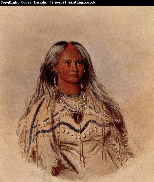 George Catlin Sha-KO-KA, Mandan Girl