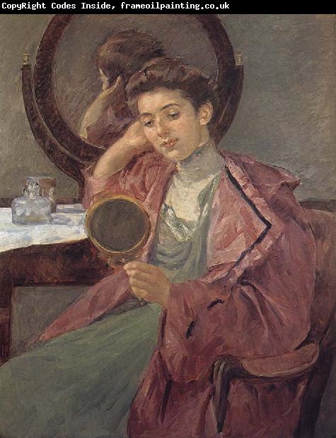 Mary Cassatt Lady in front of the dressing table