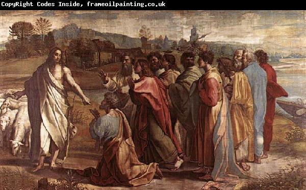 RAFFAELLO Sanzio The Handing-over the Keys