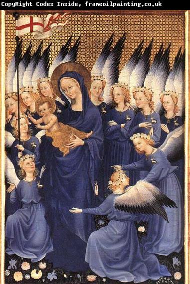 unknow artist Wilton Diptych: Virgin and Child with Angels