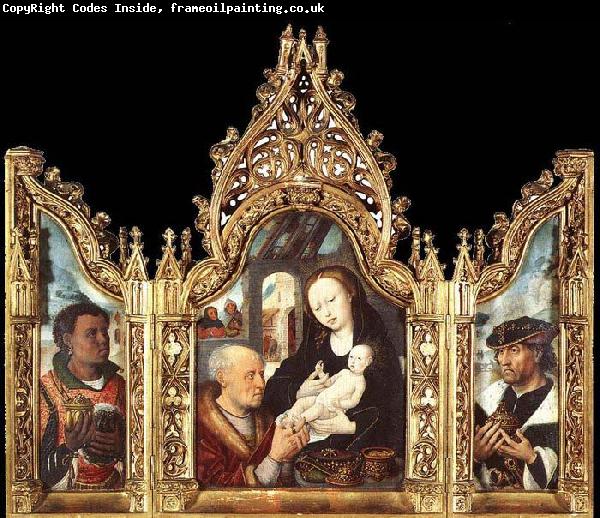 unknow artist Triptych The Adoration of the Magi