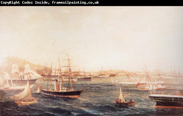 unknow artist Confederate Blockade Runners at St.George-s Bermuda