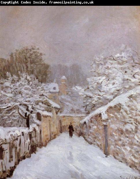 Alfred Sisley Sonw at Louveciennes