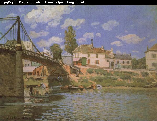 Alfred Sisley The Bridge at Villeneuve-la-Garenne