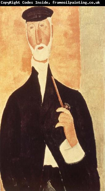 Amedeo Modigliani Man with Pipe