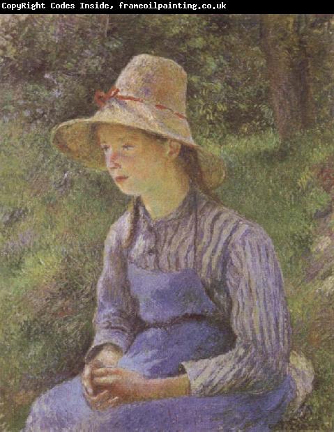 Camille Pissarro Young Peasant Girl Wearing a Hat