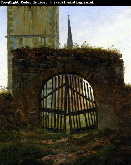 Caspar David Friedrich The Cemetery Gate