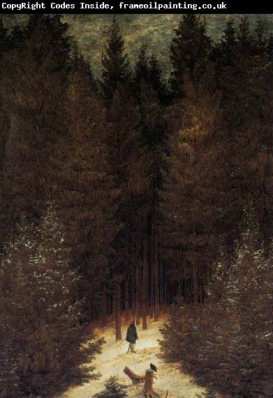 Caspar David Friedrich ) The Chasseur in the Forest