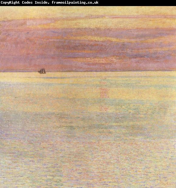 Childe Hassam Sunset at Sea