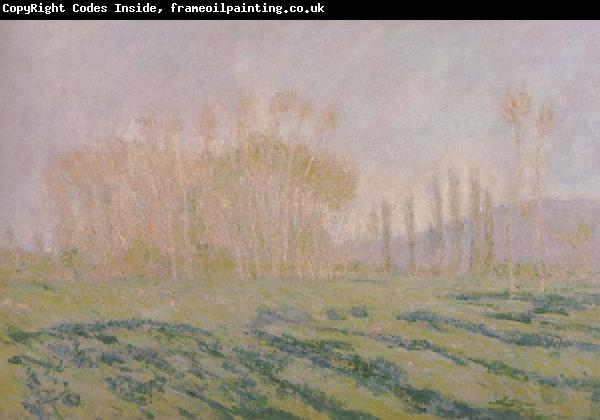 Claude Monet Tree in  Winter,View of Bennecourt