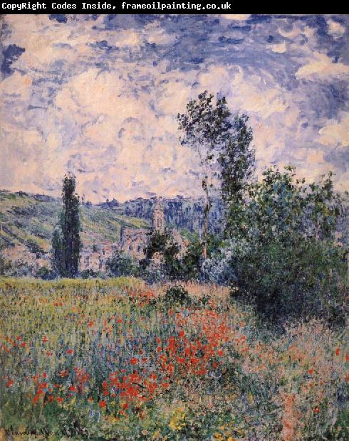 Claude Monet Poppy Field Near Vetheuil