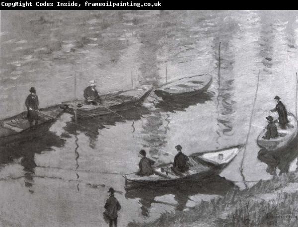 Claude Monet Anglers along the Seine near Poissy